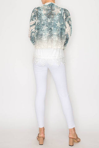 Lace and Sequin Crop Jacket with Stars