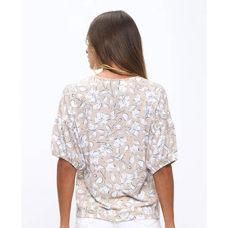 Grace V-Neck Crochet Detail Top