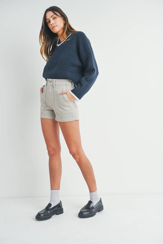 High Rise Utility Cargo Short