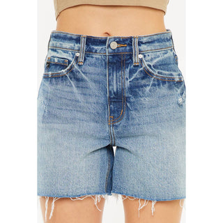 90's High Rise Medium Wash Shorts