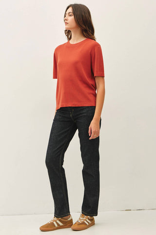 Cashmere Blend Short Slv Sweater