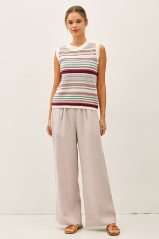 Sand Washed Tencel Wide Leg Pants