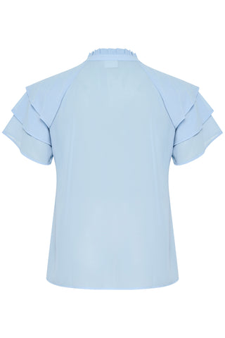 Nima Ruffle Sleeve Blouse