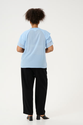 Nima Ruffle Sleeve Blouse