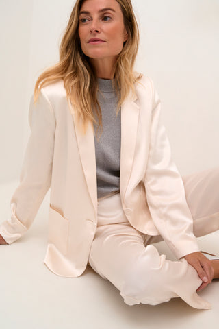 Cocamia Long Sleeve Sateen Blazer