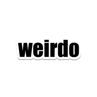 Weirdo Waterproof Sticker