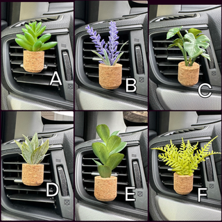 Plant Car Clip Air Freshener Diffuser (Reusable)