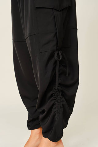 Cinch Side Cargo Lounge Dress Pants