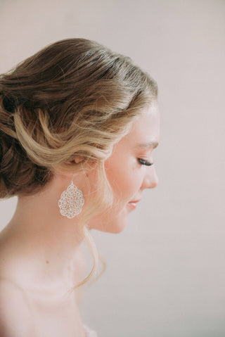 Silver Filigree Earrings - Big Dangles