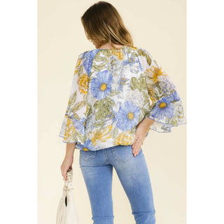 Goldie Sheer Bell Peasant Sleeve