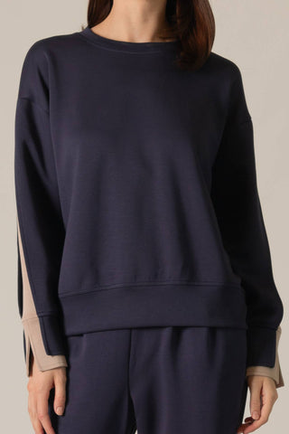 Butter Modal Color Layered Long Sleeve Top