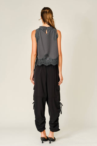 Cinch Side Cargo Lounge Dress Pants