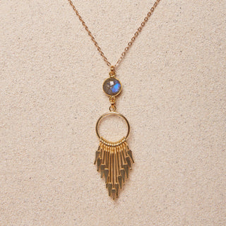 Grace // Labradorite Spike Necklace