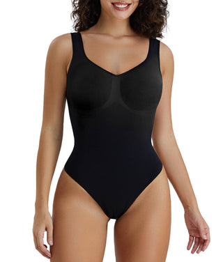 Wide Strap Seamless Sculpting Thong Body Shaper