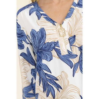 Seren 3/4 Sleeve Zipper Detail