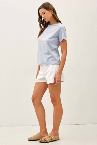 Cotton Jersey Crewneck T-Shirt