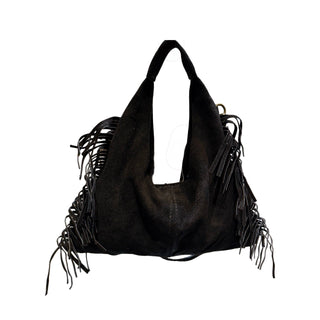 Marco Suede Fringe U-Shoulder Bag