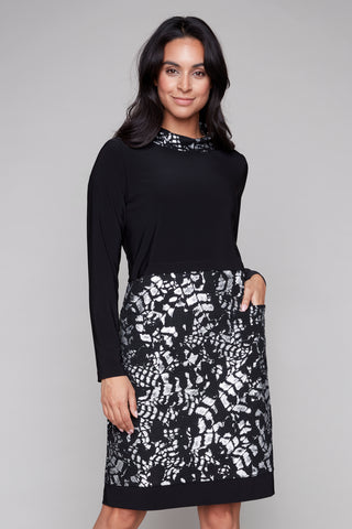 Long Sleeve Cowl Neck Holiday Dress