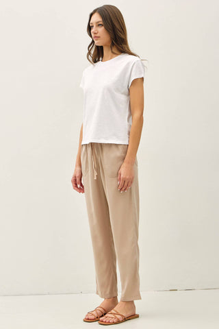 The Lara Tencel Ankle Crop Trouser