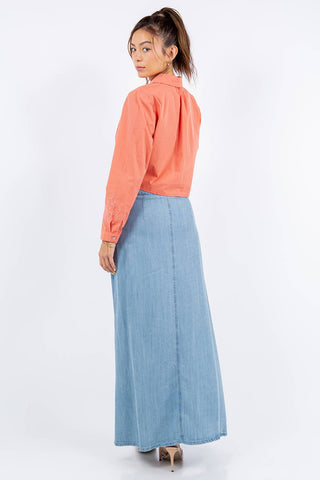 Tencel Denim Maxi Skirt