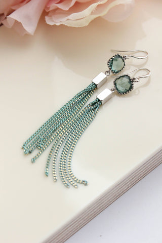 Chain Tassel Earrings