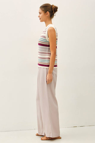 Sand Washed Tencel Wide Leg Pants