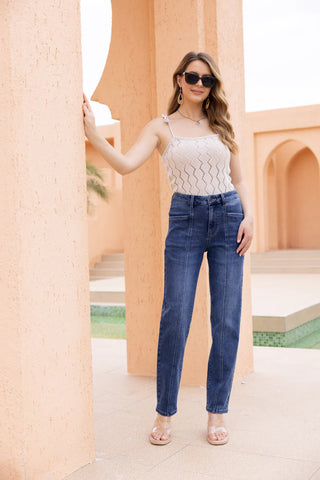 Front Seam Bamboo Denim