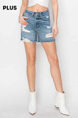 Curve High Rise Midi Shorts