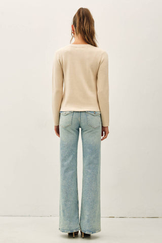 Classic Crew Snap Button Cardigan