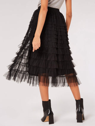 Eva Tulle Layered Midi Skirt