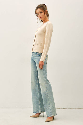 Classic Crew Snap Button Cardigan