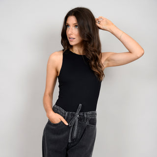 Roxanna Rib Crew Neck Bodysuit