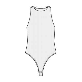 Roxanna Rib Crew Neck Bodysuit