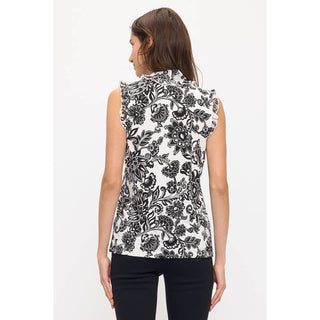 Cosette Sleeveless Tie Ruffle