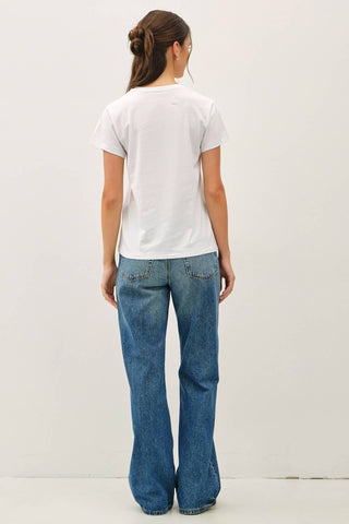 Cotton Jersey Crewneck T-Shirt