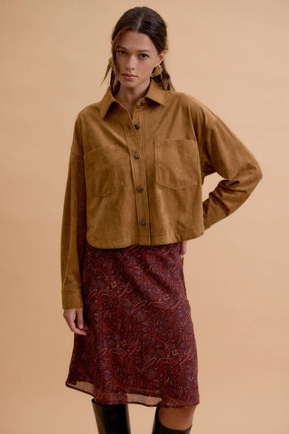 Paisley Print Knee Length Skirt