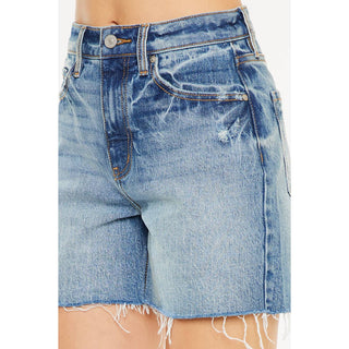 90's High Rise Medium Wash Shorts