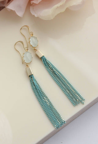 Chain Tassel Earrings