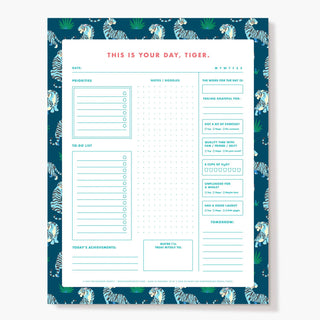 Tiger Daily Planner Pad - 8.5 x 11