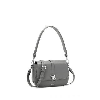 Athena - Recycled Vegan Saddle Bag - Grey