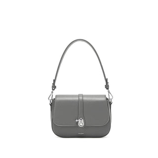 Athena - Recycled Vegan Saddle Bag - Grey