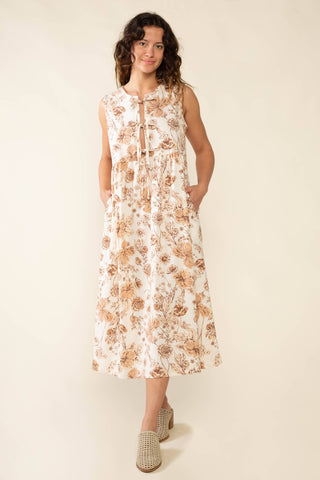 Sonoma Curvy Floral Tie Midi Dress