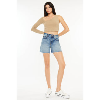 90's High Rise Medium Wash Shorts