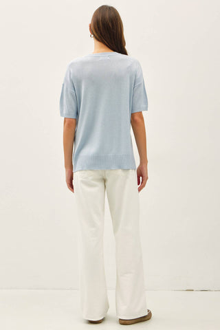Wool Blend Soft Drop Shoulder Sweater