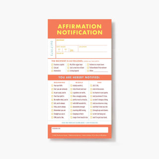 Ticket Pad: Affirmations