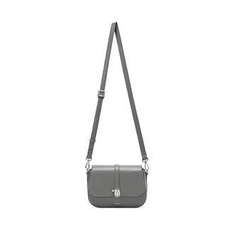 Athena - Recycled Vegan Saddle Bag - Grey