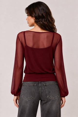 Sheer Y2K Blouse/Cami