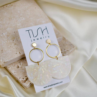 Tori // Pearlescent Statement Earrings