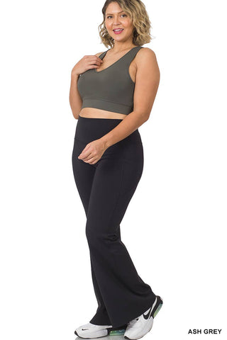 Plus Athletic Racerback Cropped Tank Top