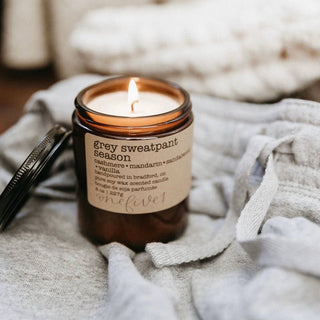 Grey Sweatpant Season Soy Wax Candle